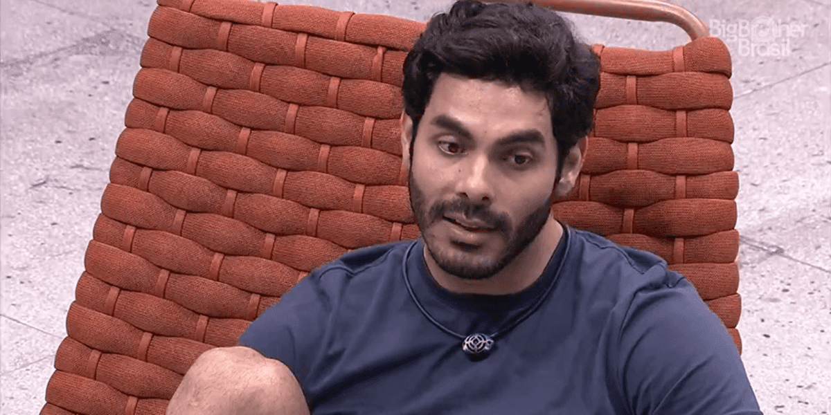 Rodolffo falou sobre Gusttavo Lima em conversa com Caio no "BBB 21" (Foto: Reprodução / TV Globo)