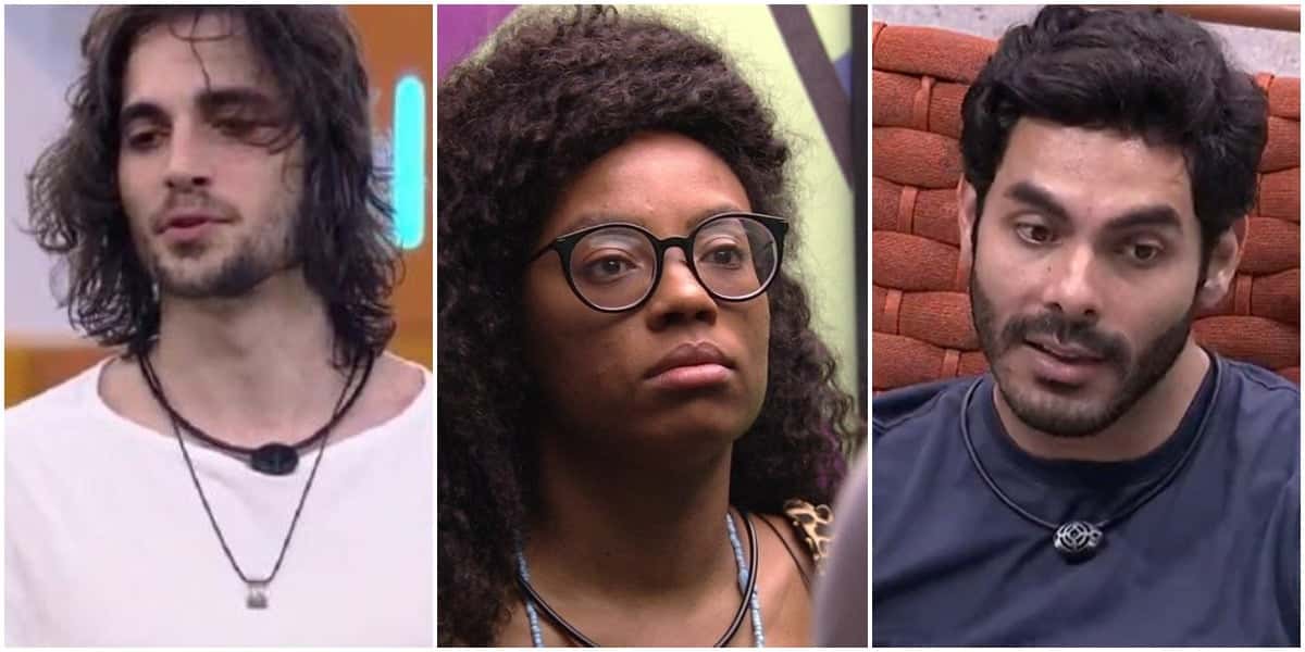 Fiuk, Lumena e Rodolffo foram colocados no paredão por Carla Díaz - Foto: Montagem