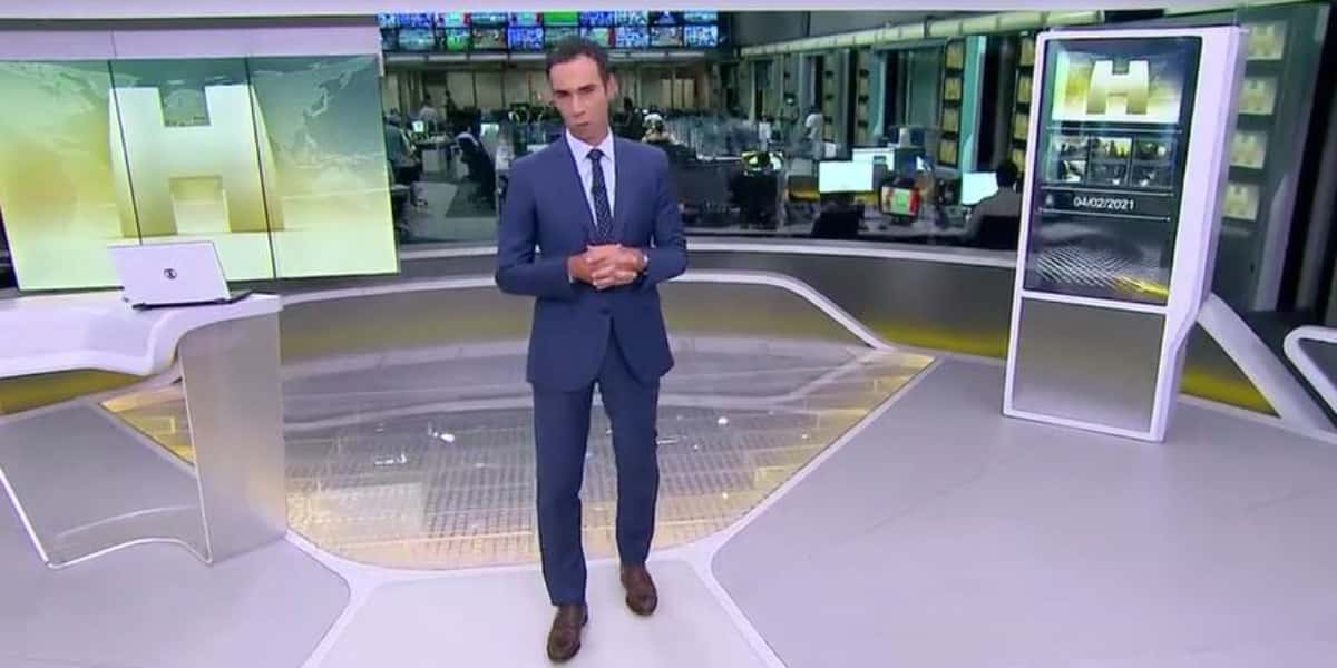 Cesar Tralli no "Jornal Hoje" (Foto: Reprodução/TV Globo)