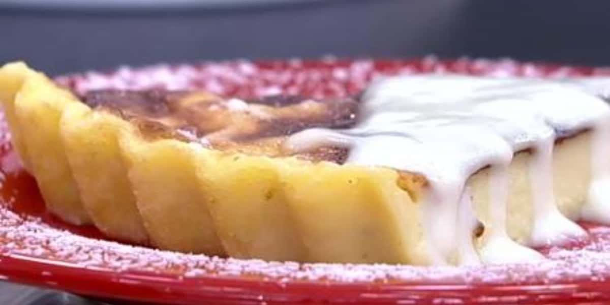 Flan parisiense feito por Ana Maria Braga (Foto: Reprodução)