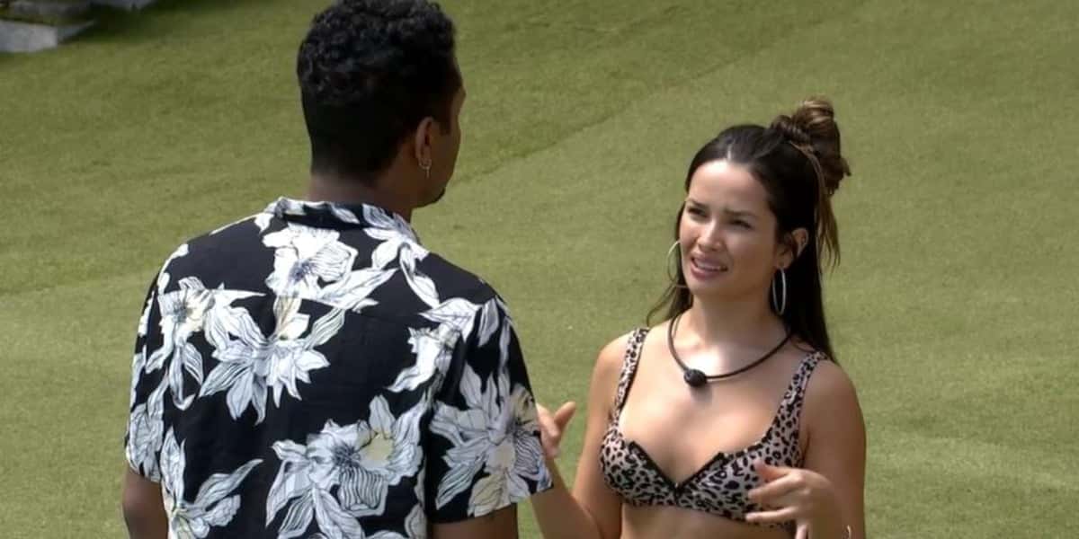 Nego Di e Juliette tentaram se resolver nesta tarde, no BBB21 (Foto: Reprodução/TV Globo)