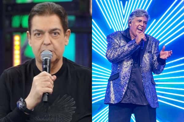 Sidney Magal e Faustão (Foto: Reprodução)