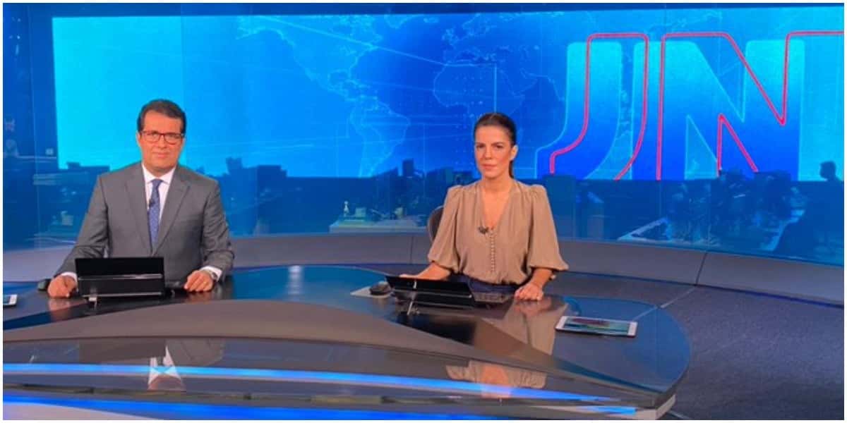 William Bonner e Renata ganharam folga do Jornal Nacional e foram substituídos (Foto: Reprodução)