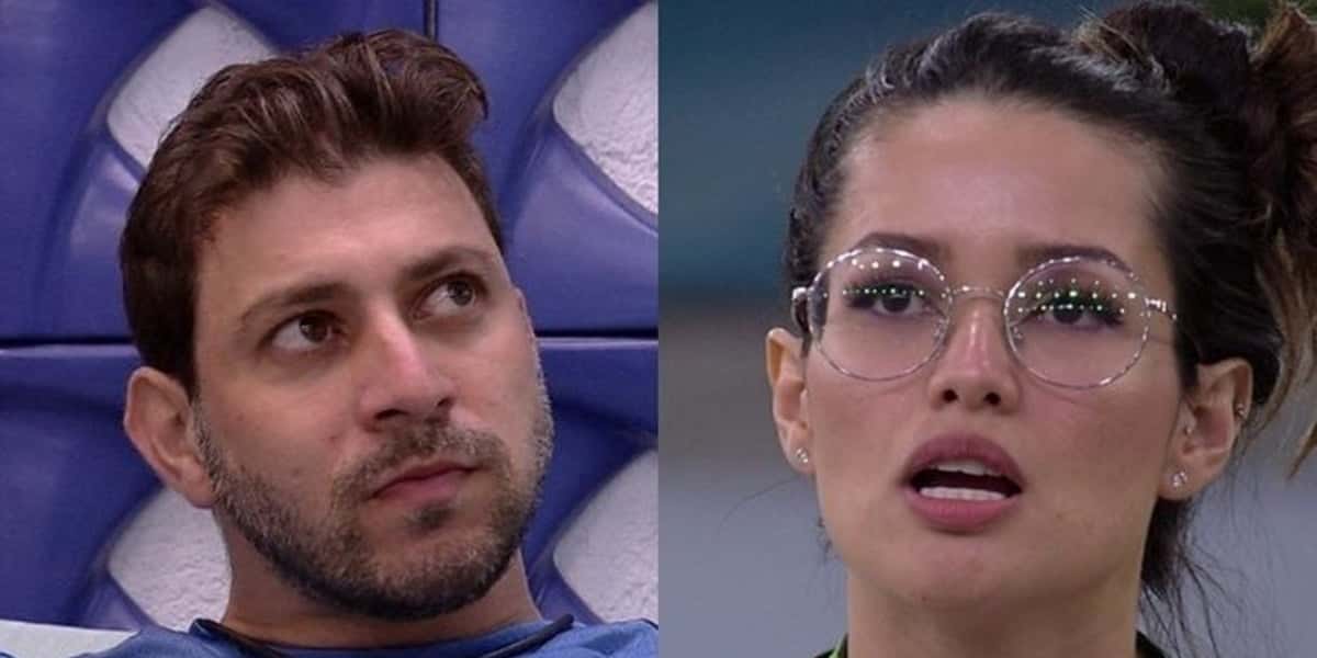 Caio e Juliette no BBB21 (Foto: Montagem)