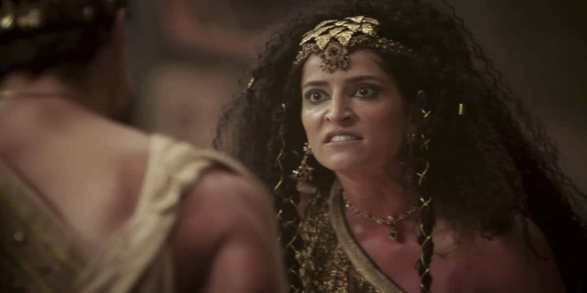 Enlila (Maria Joana) em cena da novela Gênesis (Foto: Divulgação/Record TV)