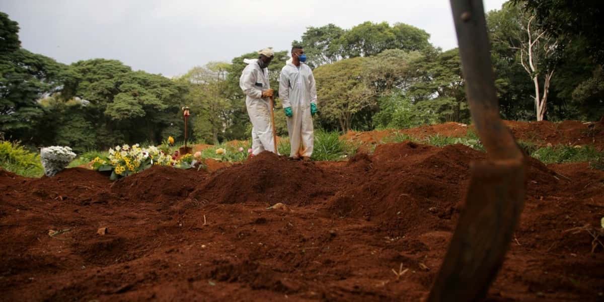 Brasil bate marca histórica em número de mortes pela Covid-19 (Foto: Reprodução)