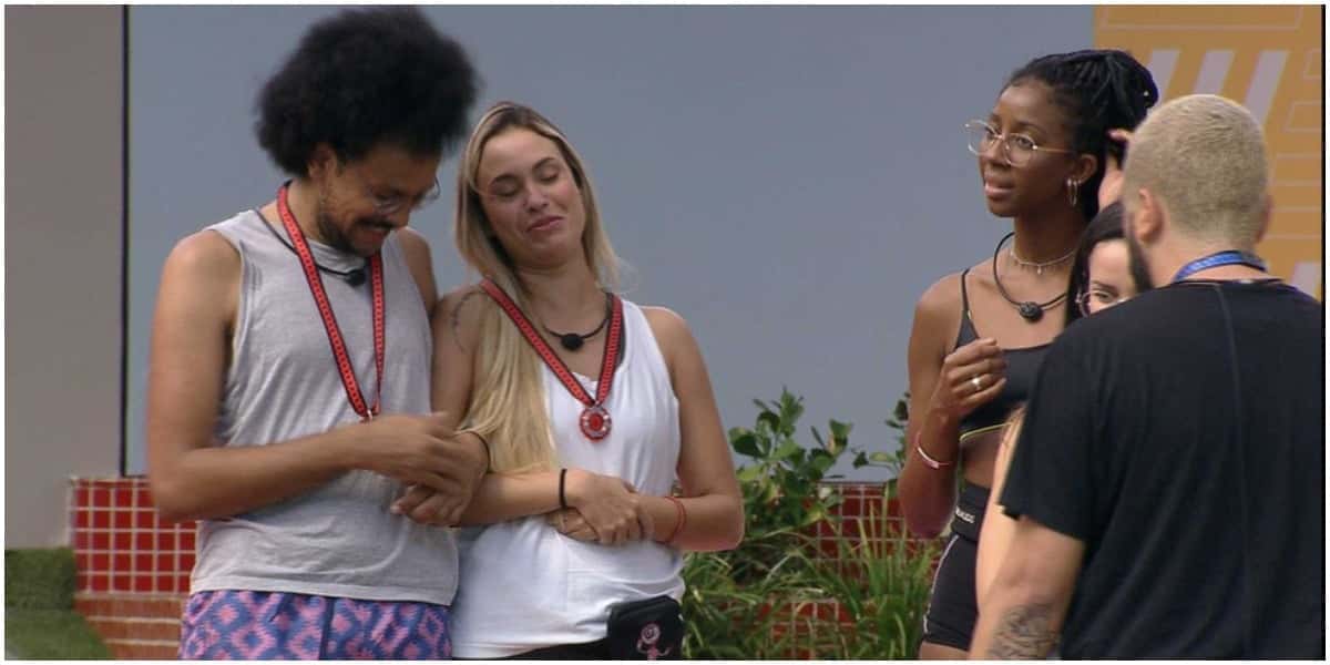 Projota vence a prova do anjo e coloca Sarah e João Luiz no castigo do monstro (Foto: Reprodução)