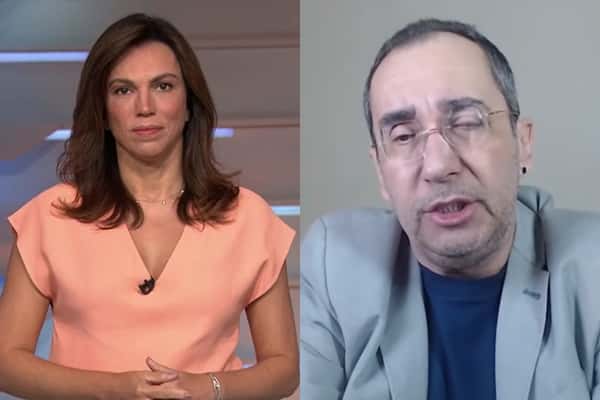 Ana Paula Araújo e Jorge Kajuru (Foto: Montagem/Tv Foco)