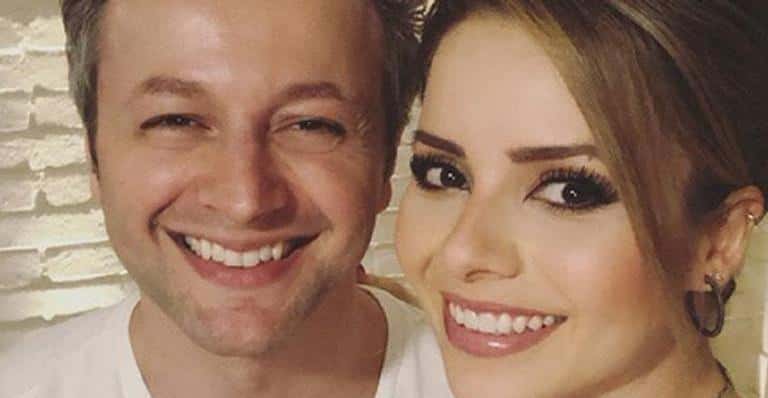 O casal Lucas Lima e Sandy