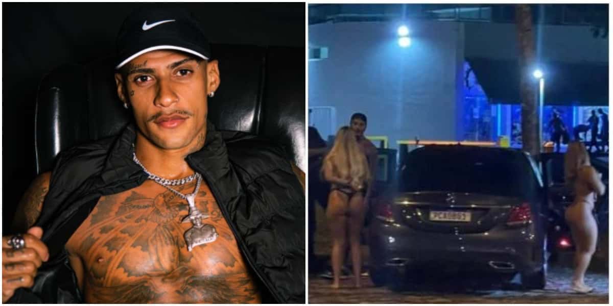 Funkeiro PK Delas é preso após ser flagrado transando com duas mulheres na rua (Foto: Reprodução)