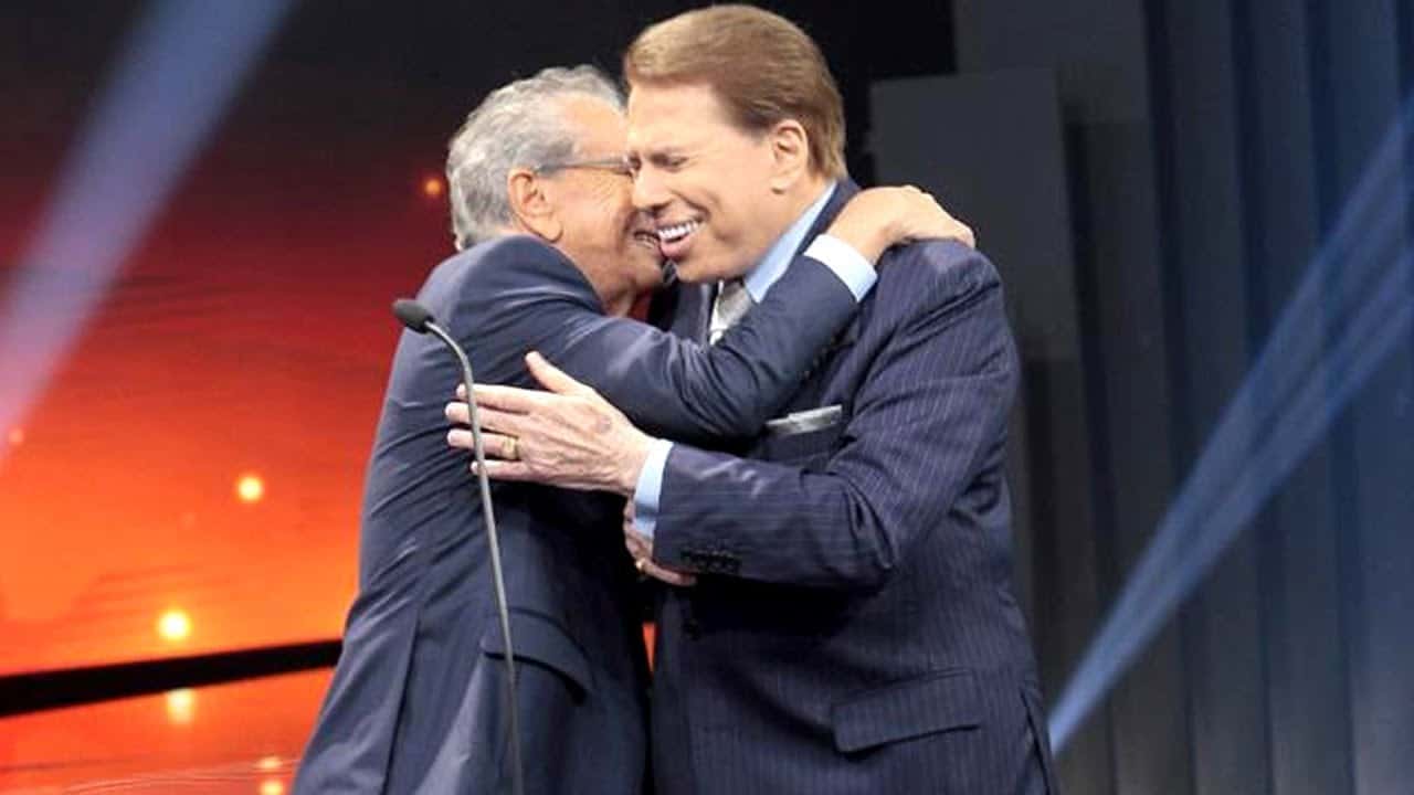 Carlos Alberto de Nóbrega e Silvio Santos (Foto: Reprodução/SBT)