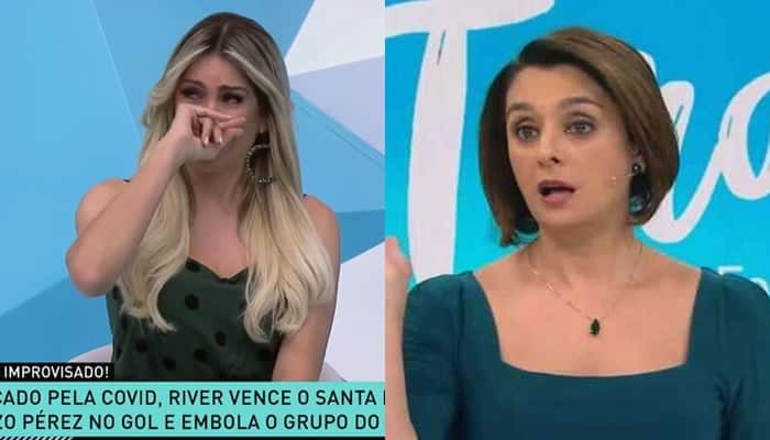 Renata Fan e Catia Fonseca podem ficar sem estúdio na Band (Foto: Reprodução)