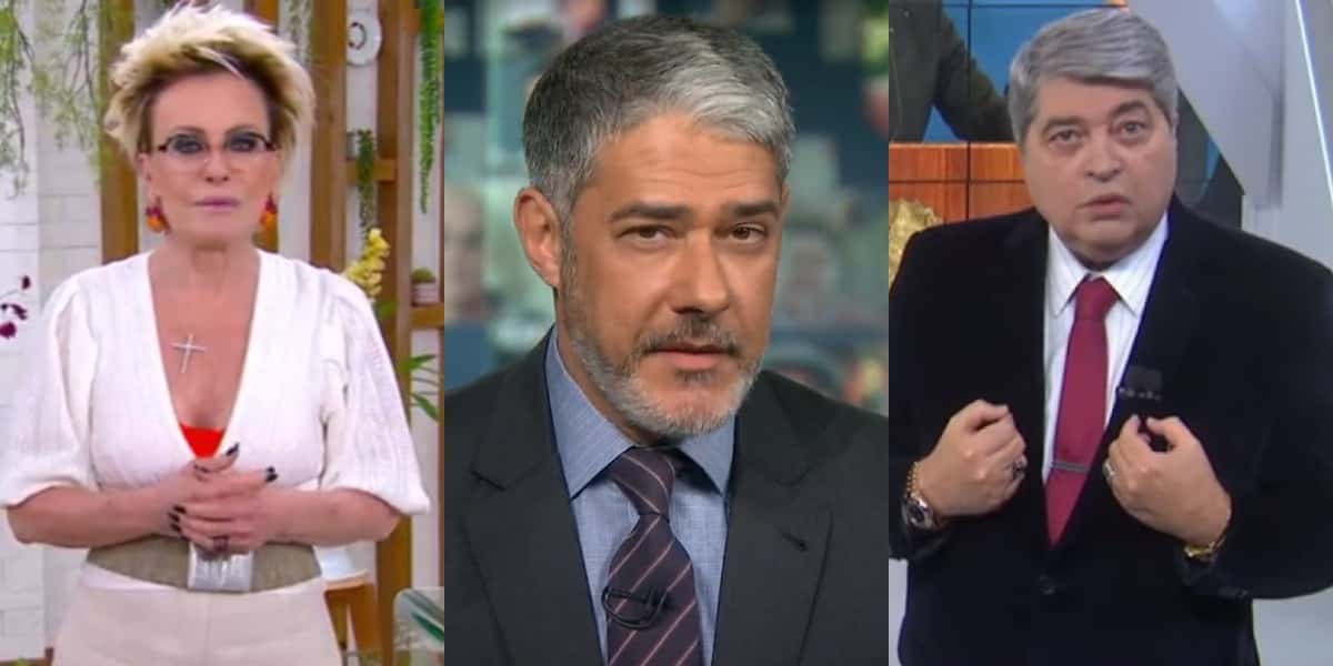 Ana Maria Braga, William Bonner e Datena: confira quem bombou na semana (Foto: Reprodução)