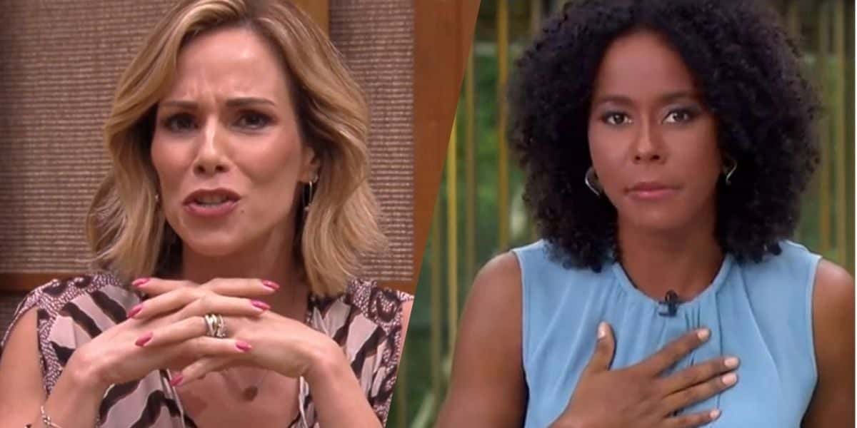 Ana Furtado no É de Casa, da Globo, e Maju Coutinho (Montagem: TV Foco)