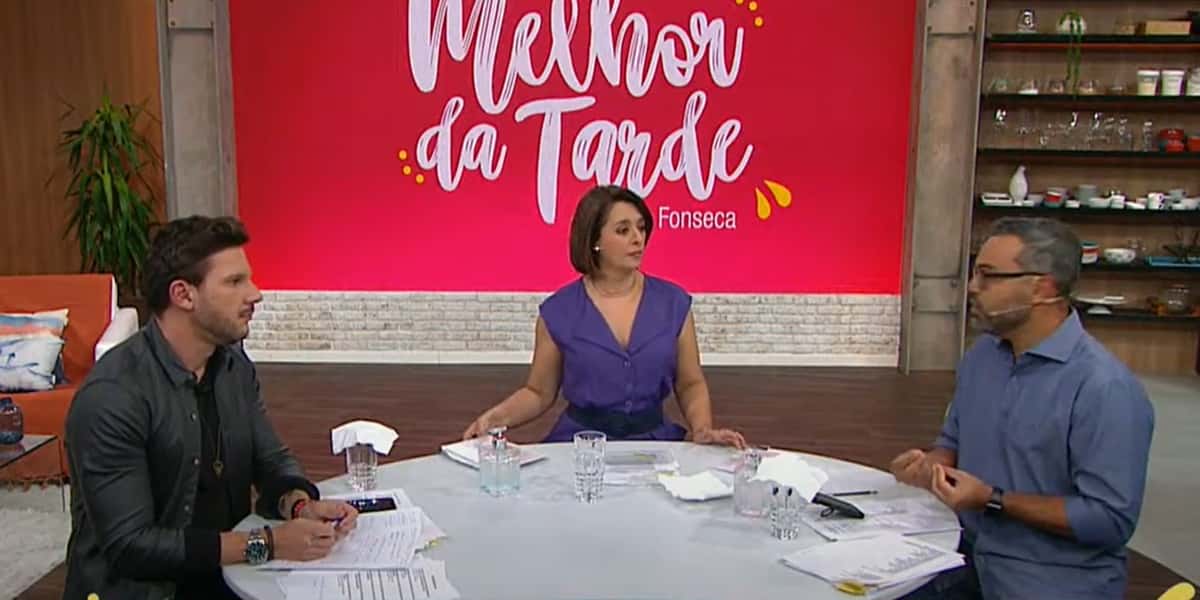 Catia Fonseca dedicou o Melhor da Tarde para o ator Paulo Gustavo (Foto: Reprodução / Band)