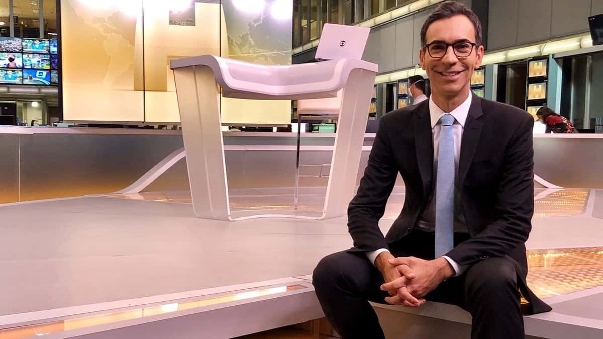 César Tralli não vive um bom momento no JH (Foto: Reprodução)