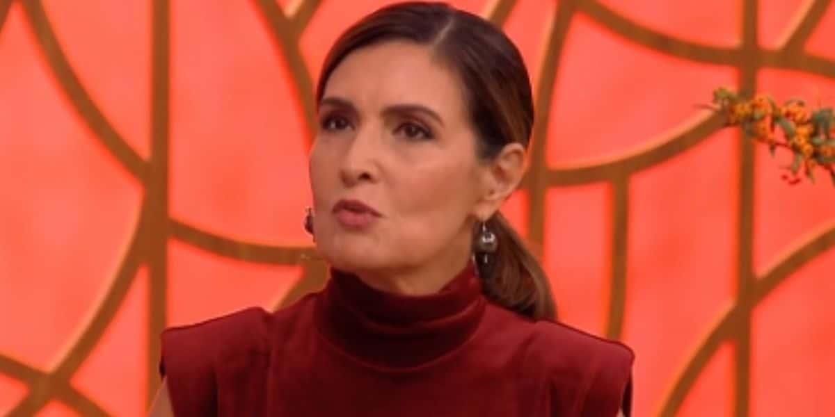 Fátima Bernardes no "Encontro" (Foto: Reprodução/TV Globo)