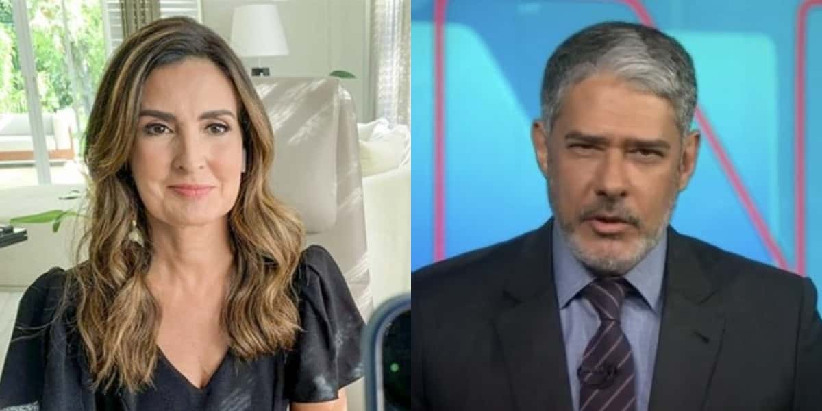 Fátima Bernardes e William Bonner (Foto: Divulgação/Reprodução - TV Globo)