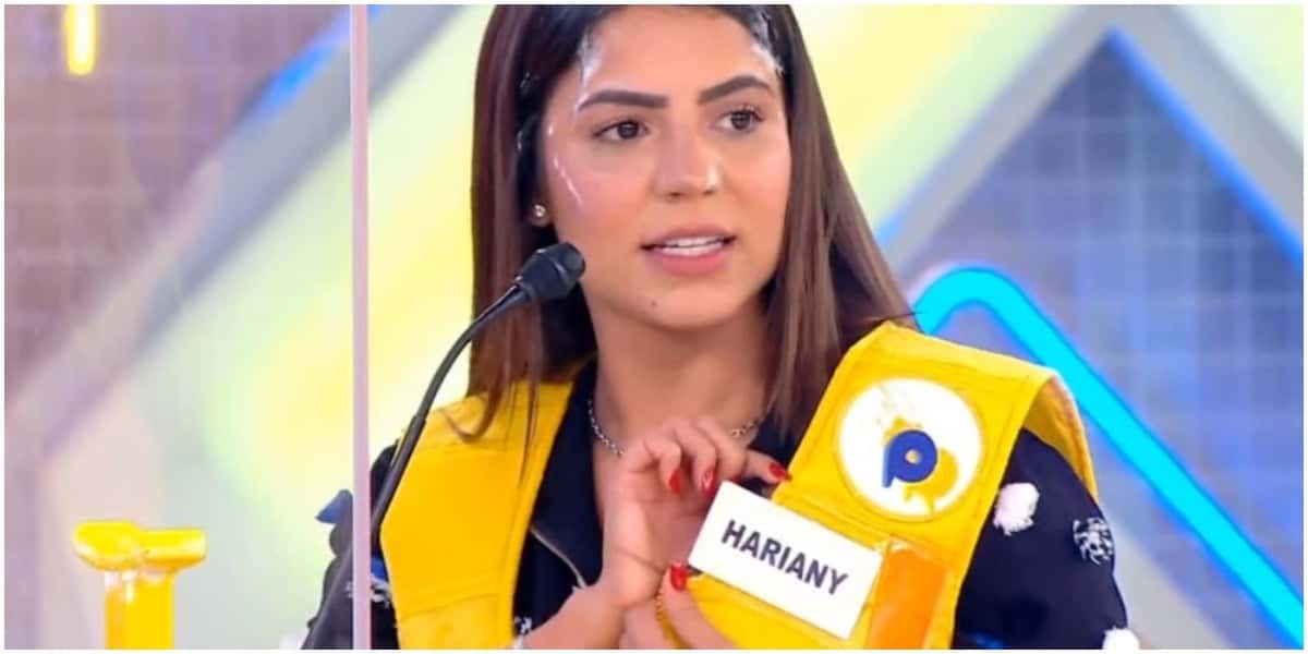 Hari Almeida surpreendeu com participação no Passa ou Repassa do Domingo Legal (Foto: Reprodução / SBT)