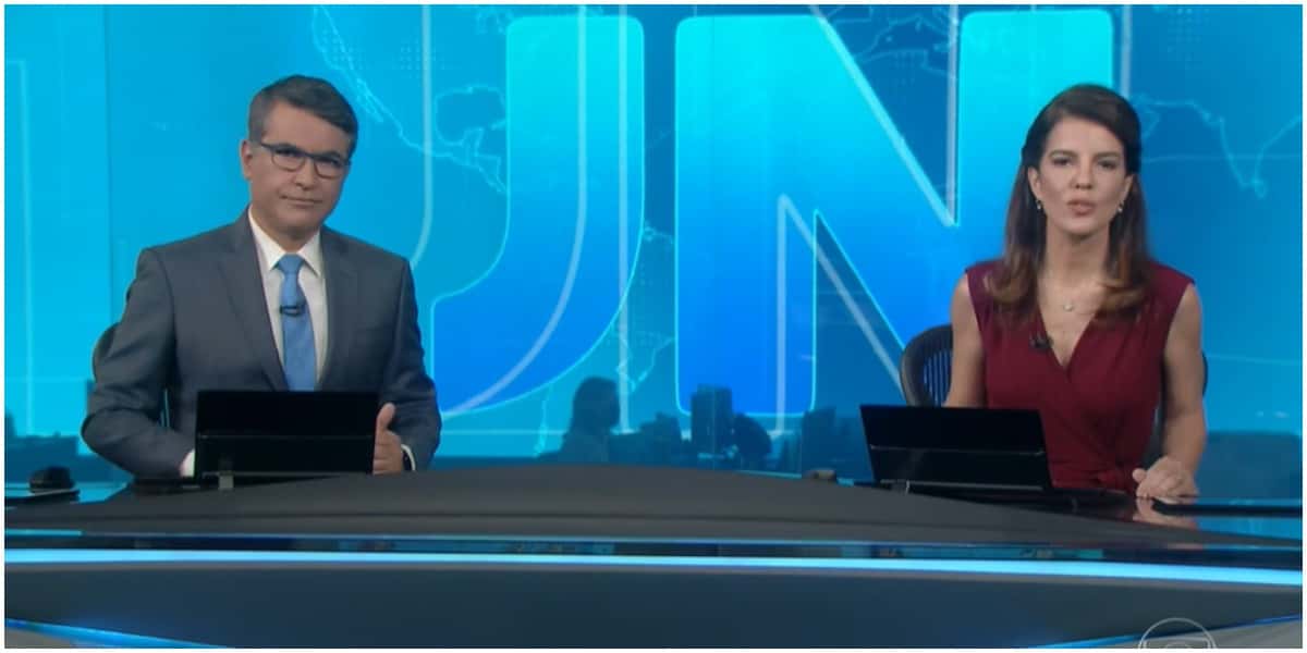 Os âncoras do Jornal Nacional, da Globo - Foto: Reprodução