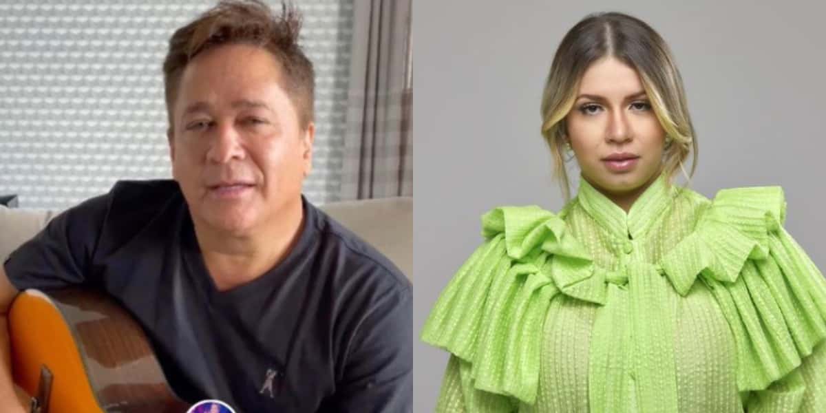 Leonardo surpreende Marília Mendonça com ligação e convoca ela para participar de live (Foto: Reprodução)
