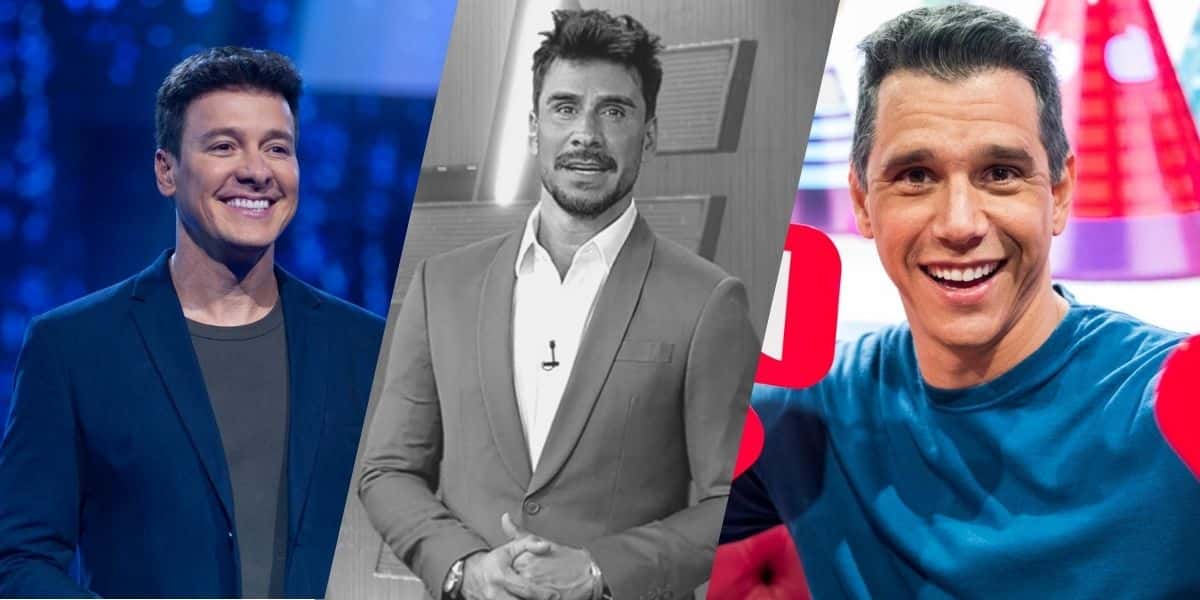 Rodrigo Faro, Júlio Rocha e Márcio Garcia (Montagem: TV Foco)