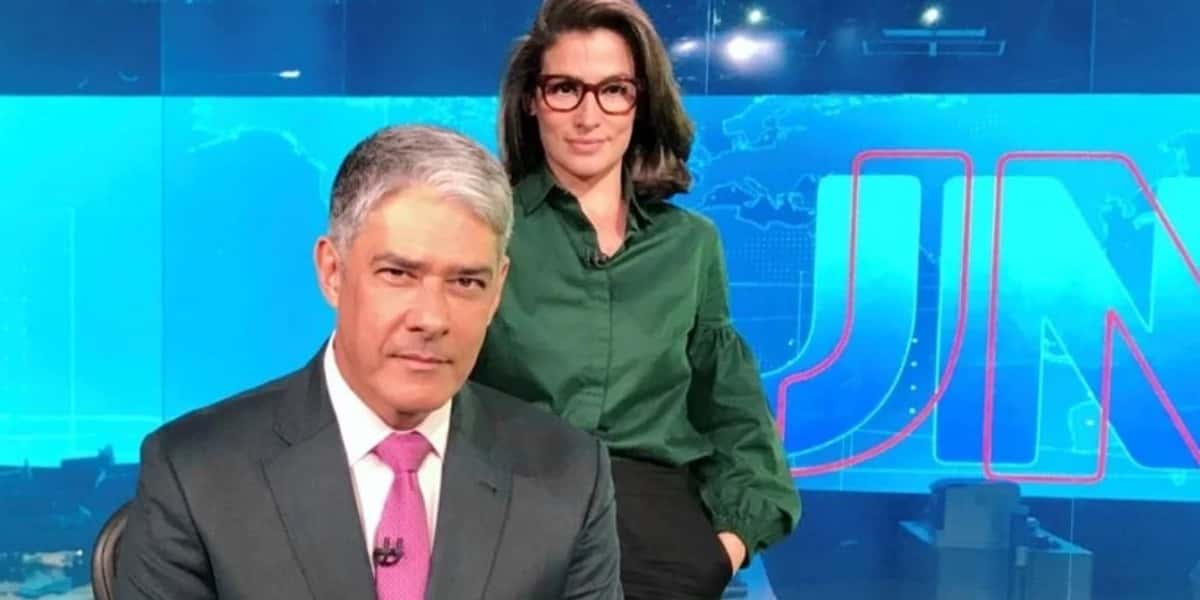 William Bonner e Renata Vasconcellos são âncoras do "Jornal Nacional" (Foto: Reprodução/TV Globo)