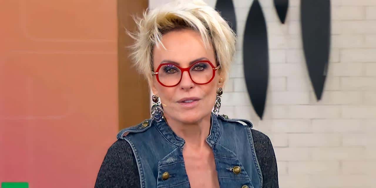 Ana Maria durante o "Mais Você" (Reprodução)