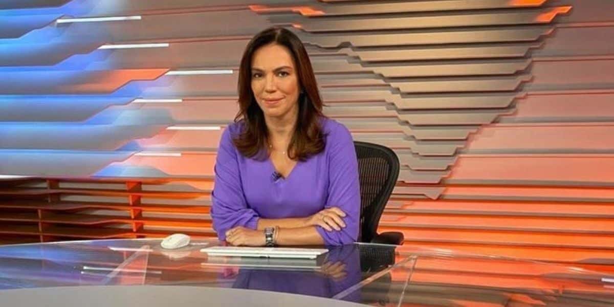 Ana Paula Araújo no comando do Bom Dia Brasil (Foto: Reprodução)