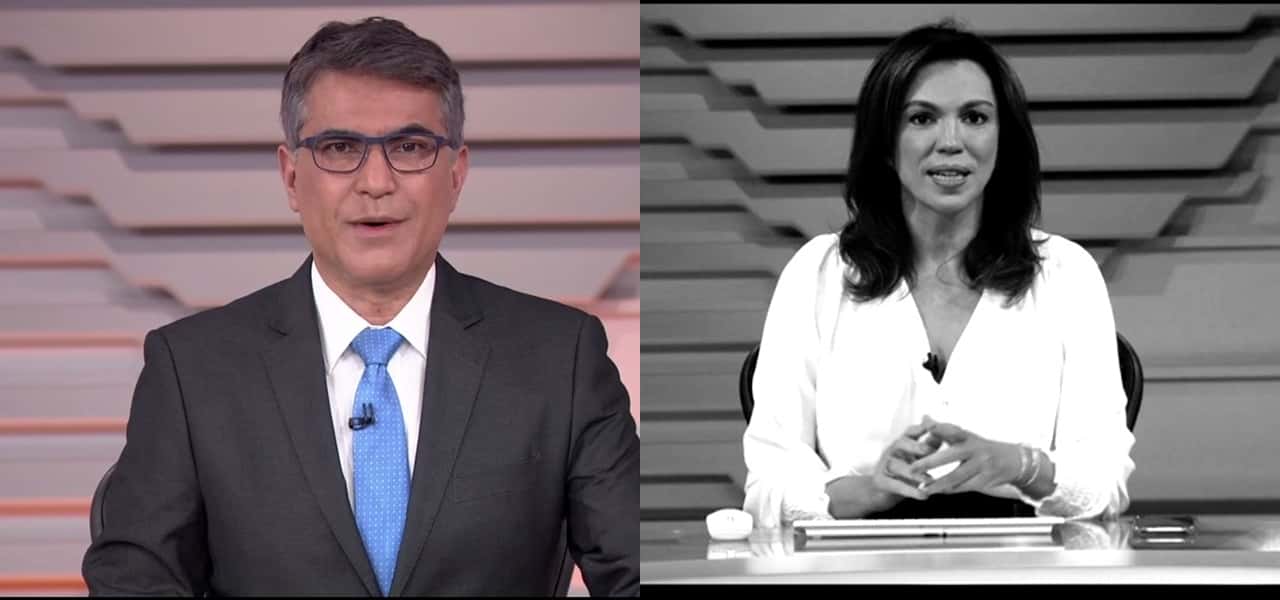 Ana Paula Araújo e Helter Duarte (Foto: Montagem/TV Foco)