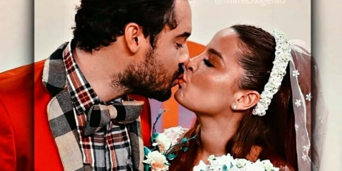 Maiara e Fernando Zor mostram cerimônia em live de São João (Foto: Reprodução)