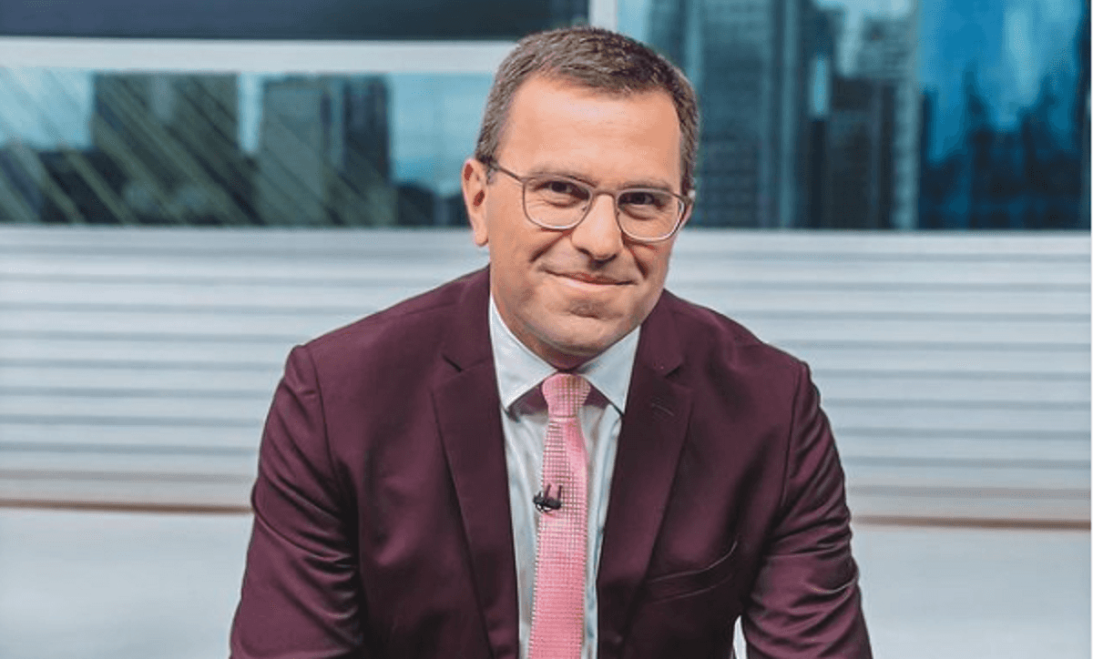 Rodrigo Bocardi no Bom Dia São Paulo, da Globo (Foto: Reprodução/Instagram)