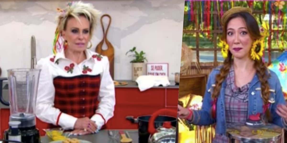 Ana Maria Braga não gostou de não ter pinhão em sua bancada e cobrou Ju Massaoka (Reprodução)