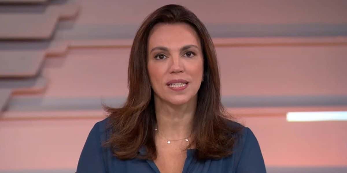Ana Paula Araújo na abertura do Bom Dia Brasil, da Globo (Reprodução)
