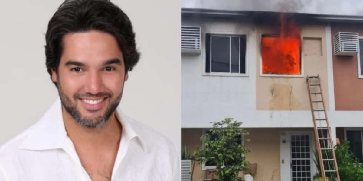 Fernando Sampaio teve casa incendiada após curto elétrico (Imagem: Montagem)