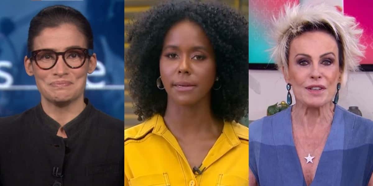 Renata Vasconcellos, Maju Coutinho e Ana Maria Braga foram os destaques (Foto: Reprodução)