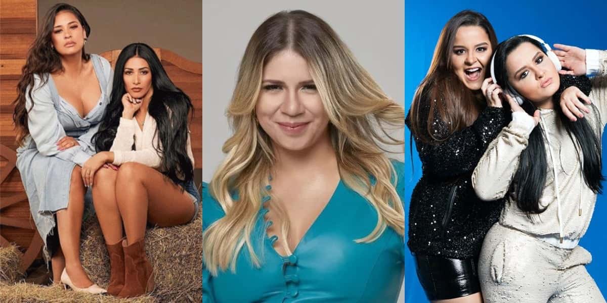Simone e Simaria, Marília Mendonça e Maiara e Maraísa (Fotos: Divulgação)