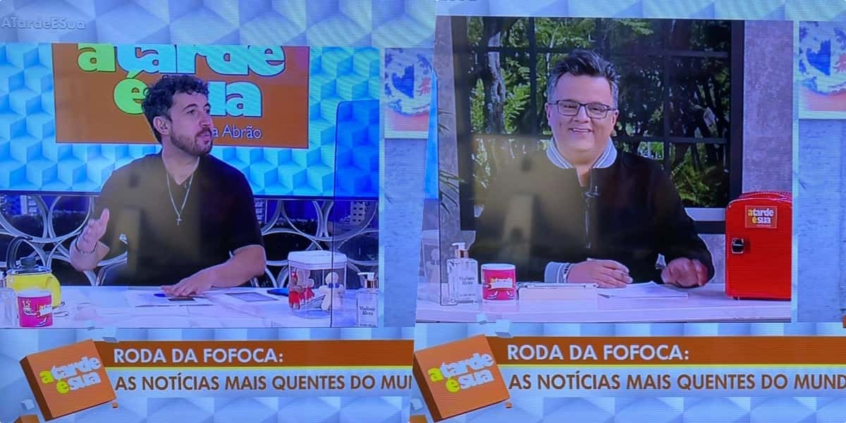 Colunistas de Sonia Abrão abriram programa sem a apresentadora (Foto reprodução)