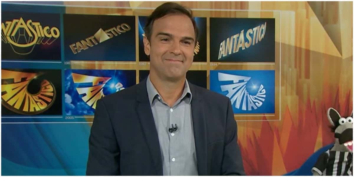 Tadeu Schmidt comanda o Fantástico na Globo - Foto: Reprodução