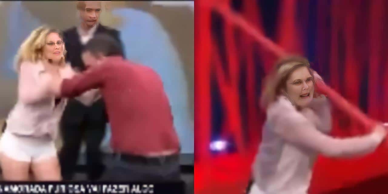 Mulher descobre traição, invade RedeTV! e quebra estúdio de João Kleber (Reprodução)
