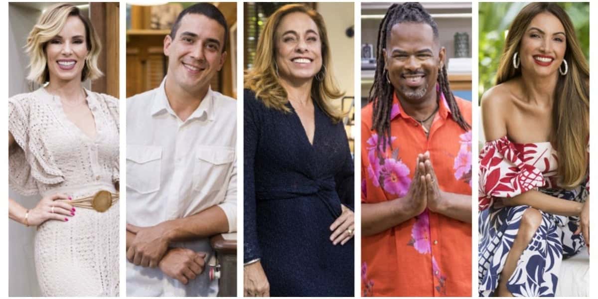 Os apresentadores do É de Casa, da Globo - Foto: Montagem