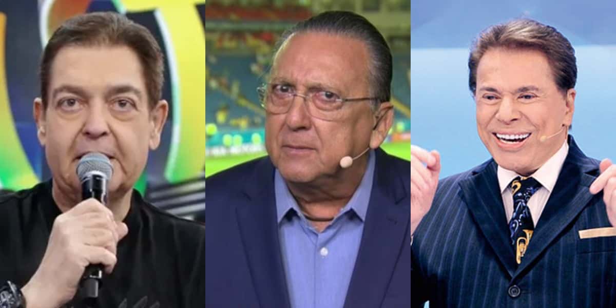 Faustão, Galvão Bueno e Silvio Santos (Foto: Reprodução)