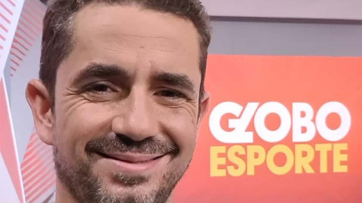 Felipe Andreoli é o apresentador do Globo Esporte SP (Foto: Reprodução)