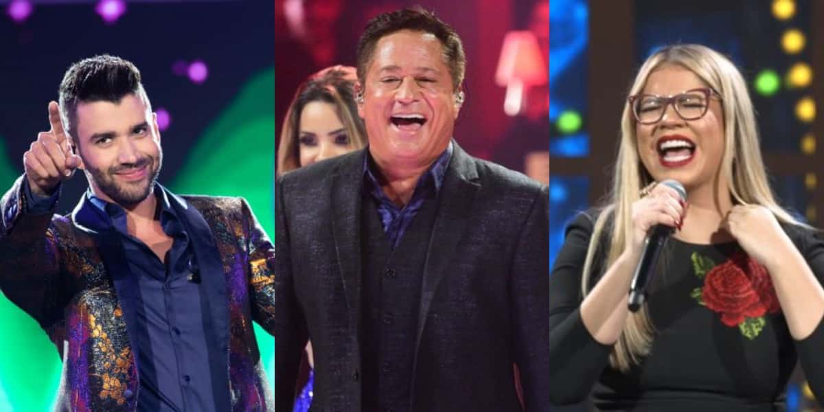 Gusttavo Lima, Leonardo e Marília Mendonça (Foto: Divugação/AgNews/YouTube)