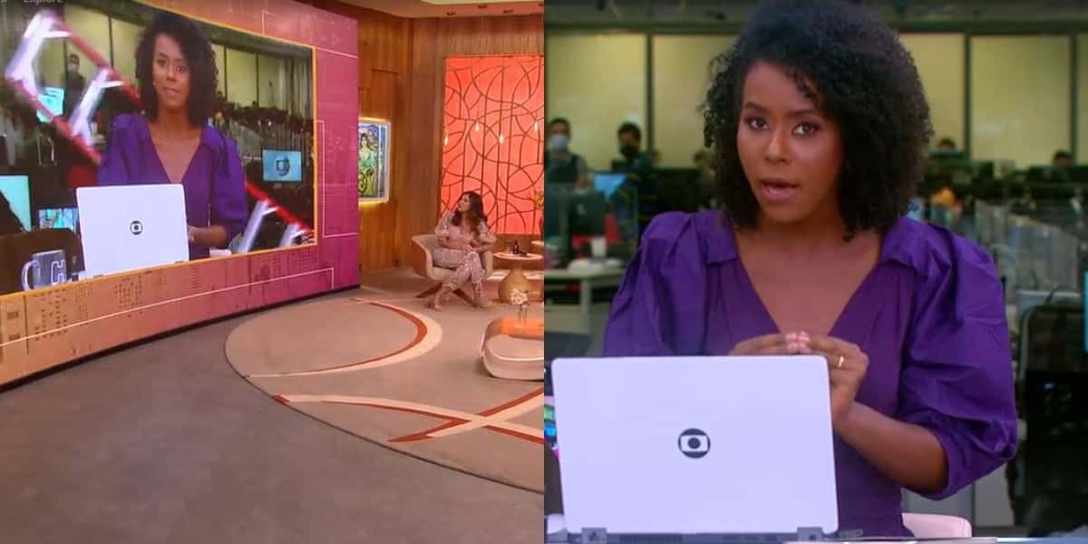 Maju interrompeu o "Encontro" (Foto: Reprodução/TV Globo)