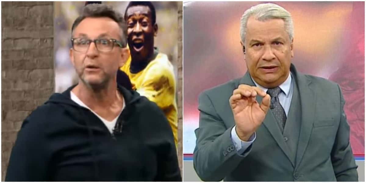 Craque Neto, da Band, contra Sikêra Jr - Foto: Montagem