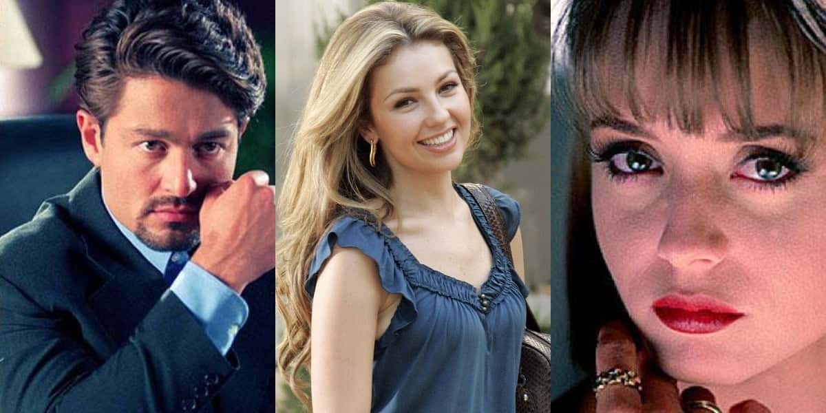 Fernando Calunga, Thalia e Gaby Spanic (Fotos: Reprodução/Televisa)