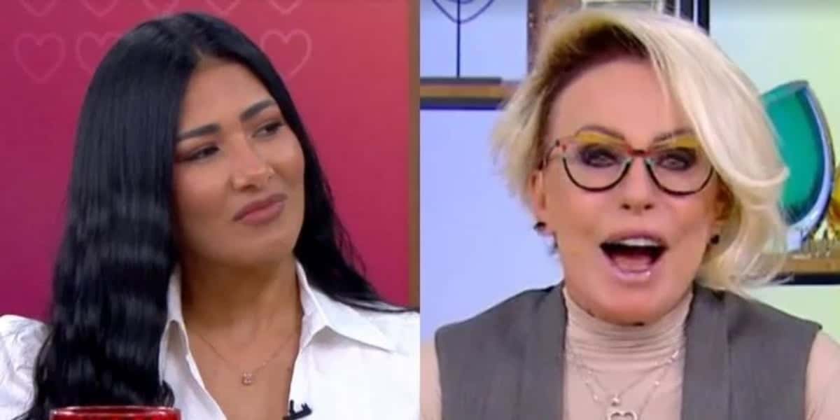 Simaria foi colocada em saia justa por Ana Maria Braga ao vivo no Mais Você (Imagem: Montagem)