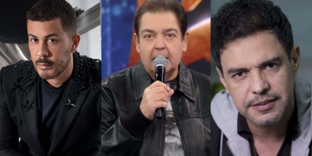 Carlinhos Maia, Faustão e Zezé (Reprodução)