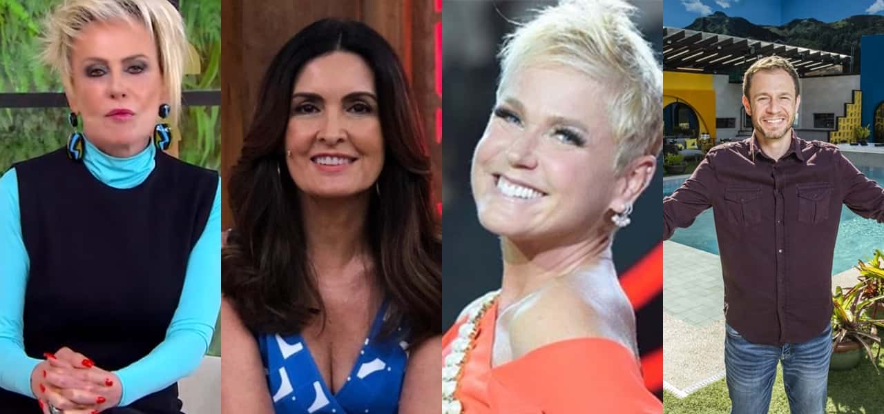 Ana Maria, Fátima, Xuxa e Tiago Leifert devem fazer parte das mudanças da Globo em 2022 (Foto: Montagem/TV Foco)